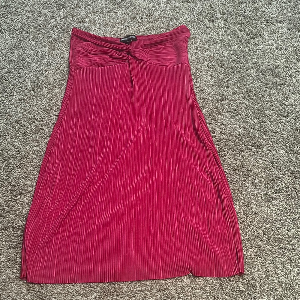 PrettyLittleThing Red Mini Dress